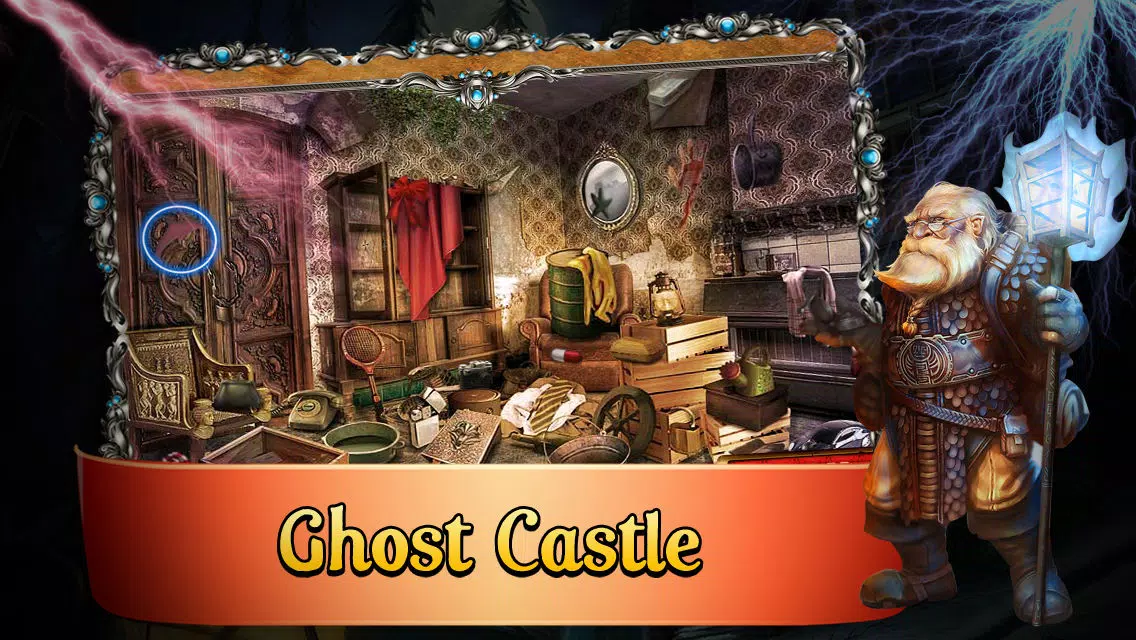 ภาพหน้าจอของ Ghost Castle Hidden Objects Game : Hidden Object Game in Dark,Horror and Mysterious Night