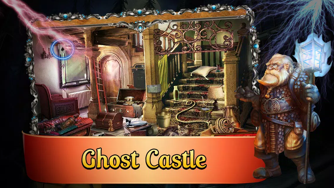 ภาพหน้าจอของ Ghost Castle Hidden Objects Game : Hidden Object Game in Dark,Horror and Mysterious Night