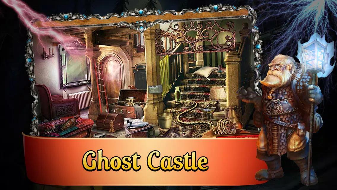 ภาพหน้าจอของ Ghost Castle Hidden Objects Game : Hidden Object Game in Dark,Horror and Mysterious Night