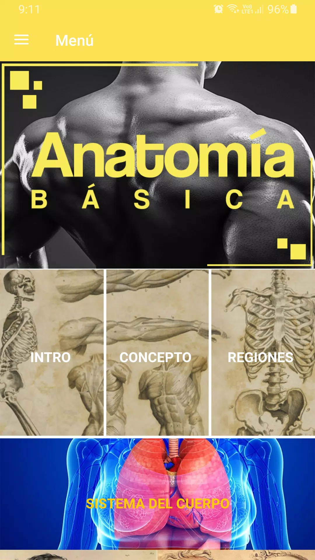 Curso de anatomía humana Screenshots