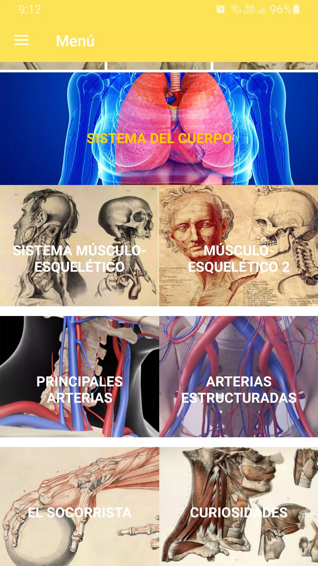 Curso de anatomía humana Screenshots