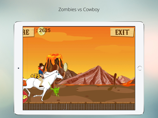 Western cowboy gun blood: Zombies sleeping in the grave iPad  Ekran Görüntüleri