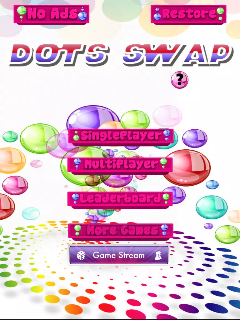 Ảnh chụp màn hình của Dots Swap Adventure: Slide, Swipe, & Connect to Match the Orbs Colors iPad