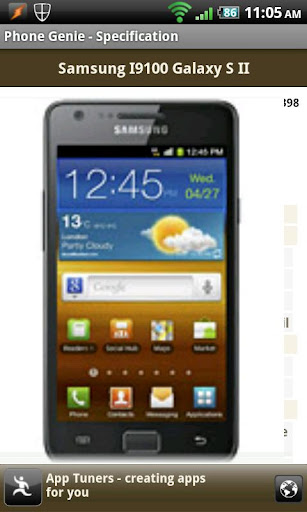 Phone Genie - GSMArena Browser Screenshots