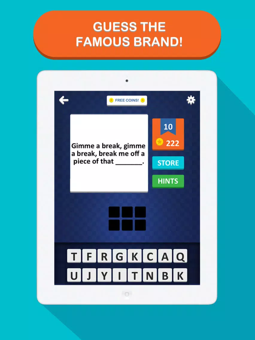 Slogan Pop Quiz - The best word game for guessing company phrases iPad Screenshots
