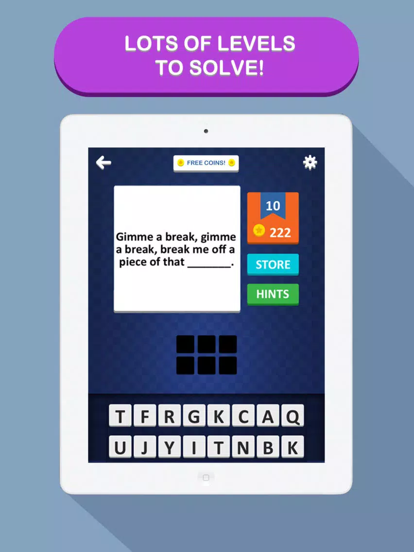 Slogan Pop Quiz - The best word game for guessing company phrases iPad Screenshots