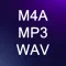 Audio Convert to MP3 M4A WAV