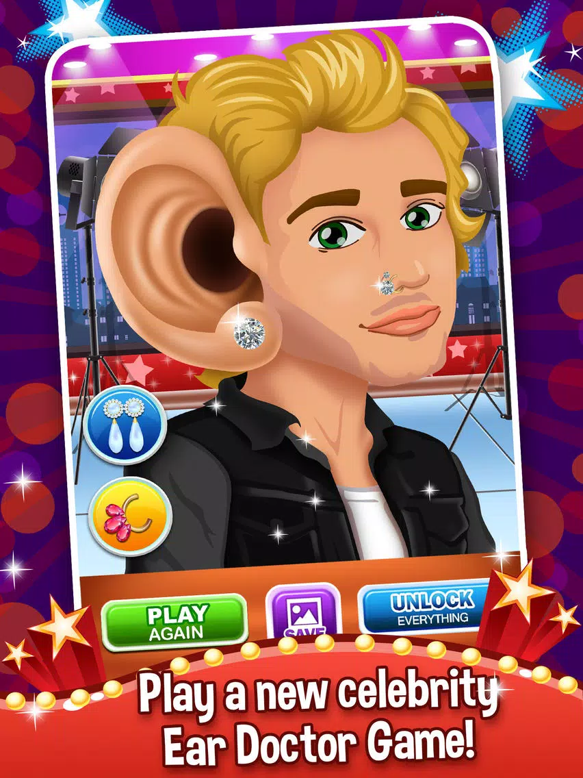 Celebrity Ear Surgery Doctor Simulator - my surgeon salon & little dr spa makeover mommy games for kids iPad Screenshots
