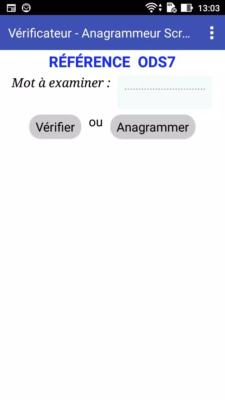 Verificateur anagrammeur scrab Screenshots