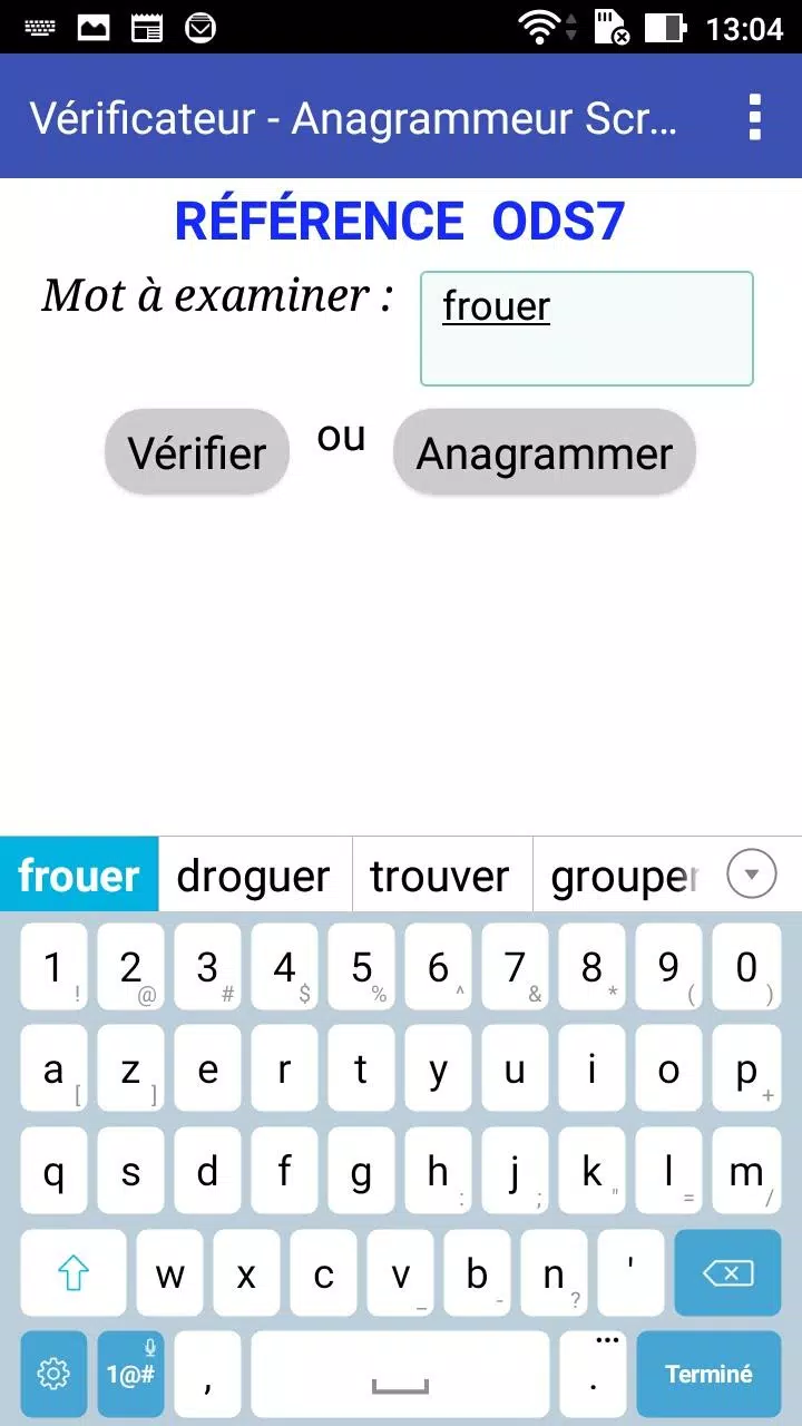 Verificateur anagrammeur scrab Screenshots