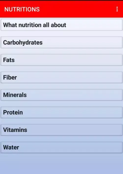 Nutrition and food Screenshots