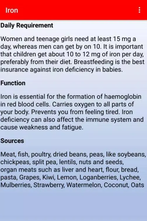 Nutrition and food Screenshots
