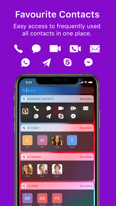 Favorite Contact Launcher App Screenshots