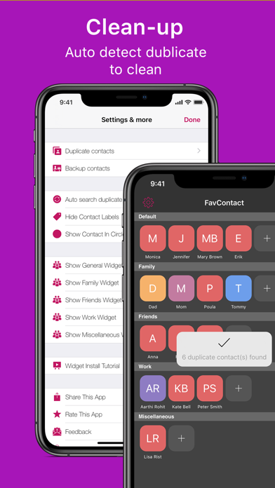 Favorite Contact Launcher App Screenshots