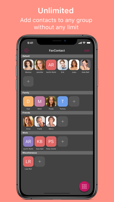 Favorite Contact Launcher App Screenshots