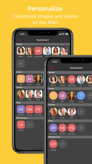 Favorite Contact Launcher App Screenshots