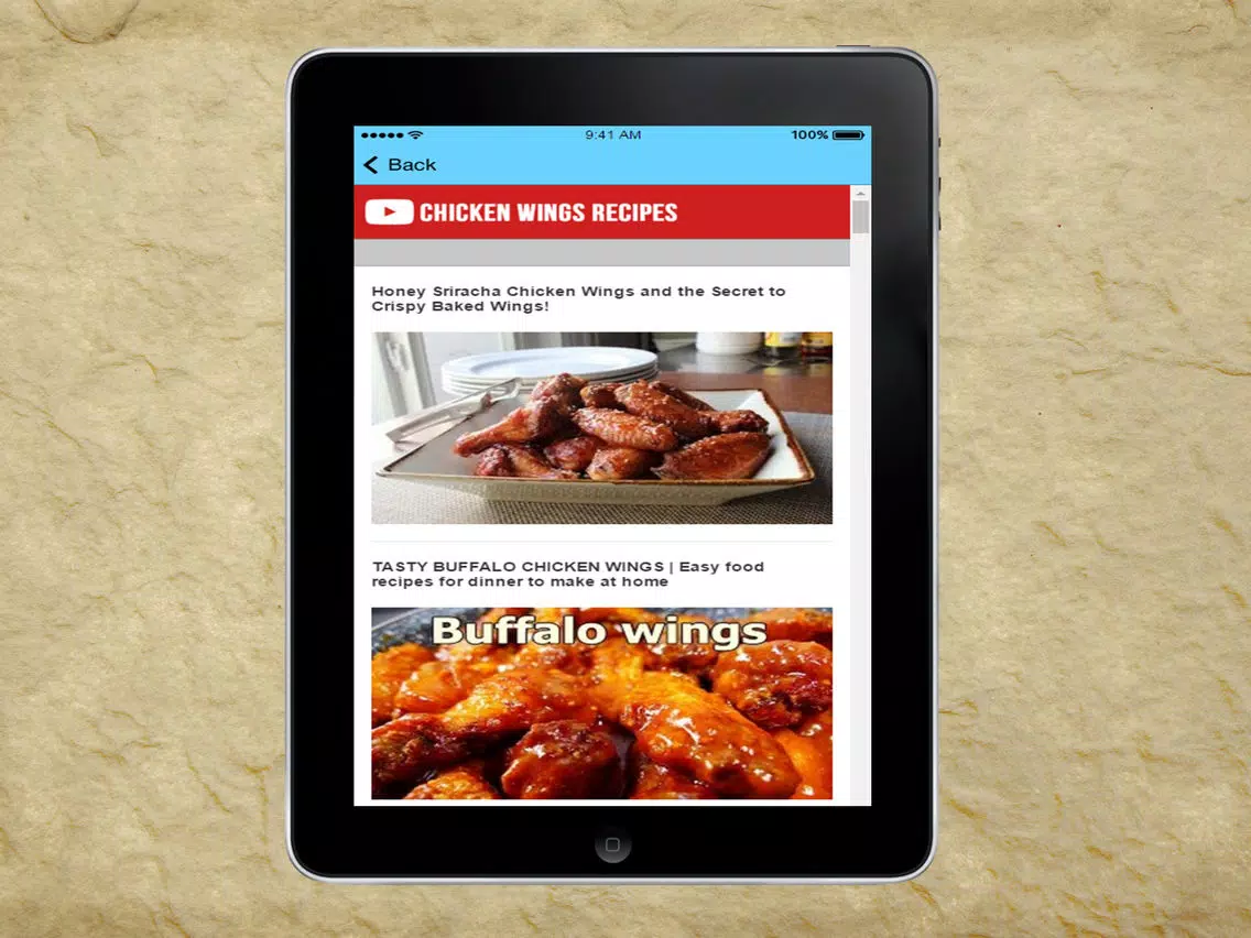 Chicken Wings Recipes iPad Screenshots