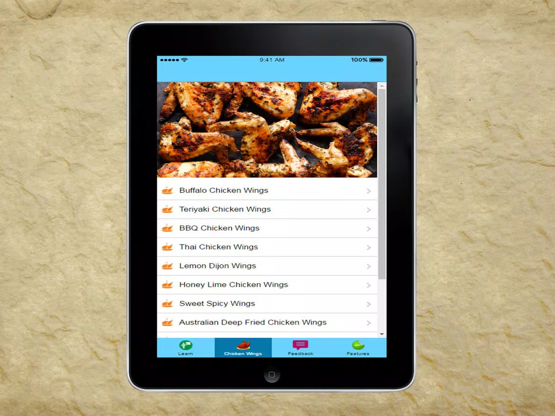 Chicken Wings Recipes iPad Screenshots