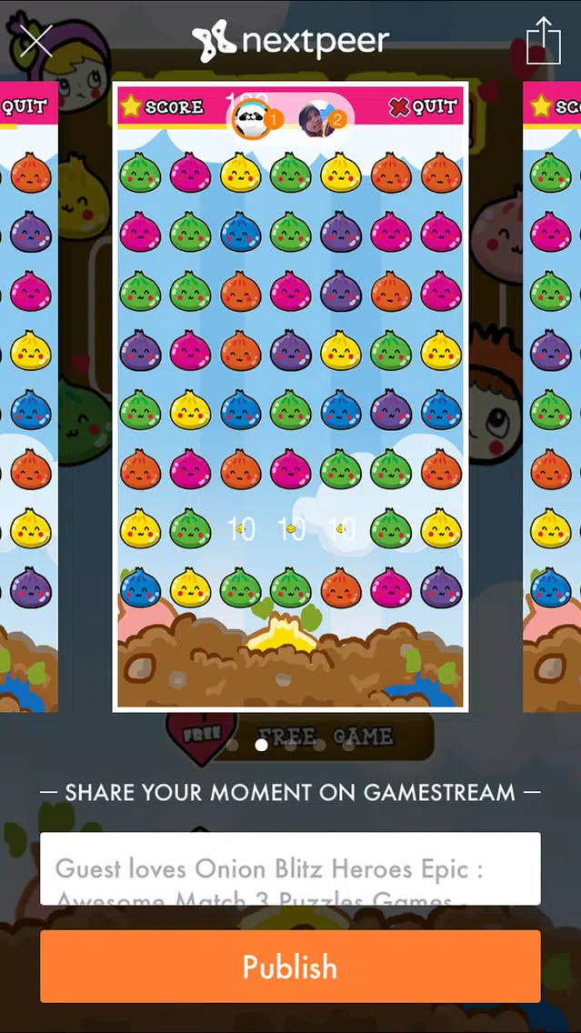 Onion Blitz Heroes Epic : Awesome Match 3 Puzzles Games - Farm Mania Free Editions For Kids and Girls Screenshots