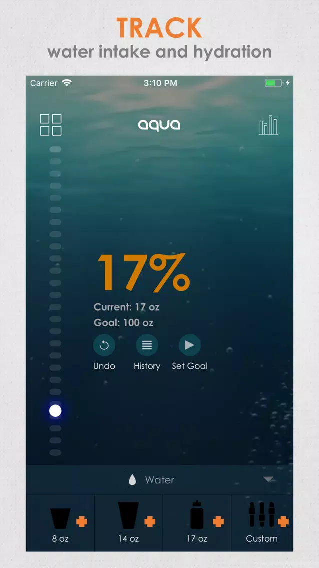 Aqua - Daily Water Tracker App Screenshots