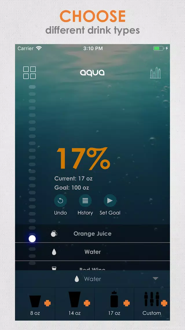Aqua - Daily Water Tracker App Screenshots