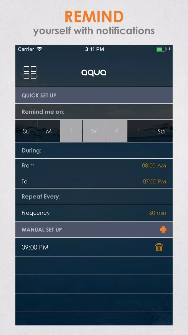 Aqua - Daily Water Tracker App Screenshots