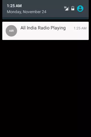 Ảnh chụp màn hình của Listen All India Radio
