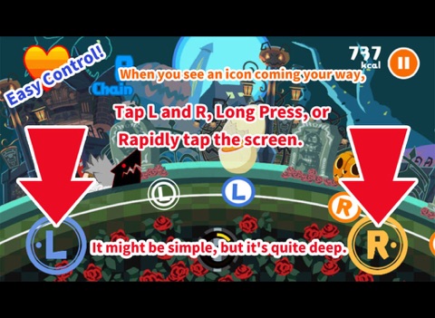Tangkapan skrin Eat Beat: Dead Spike-san iPad 