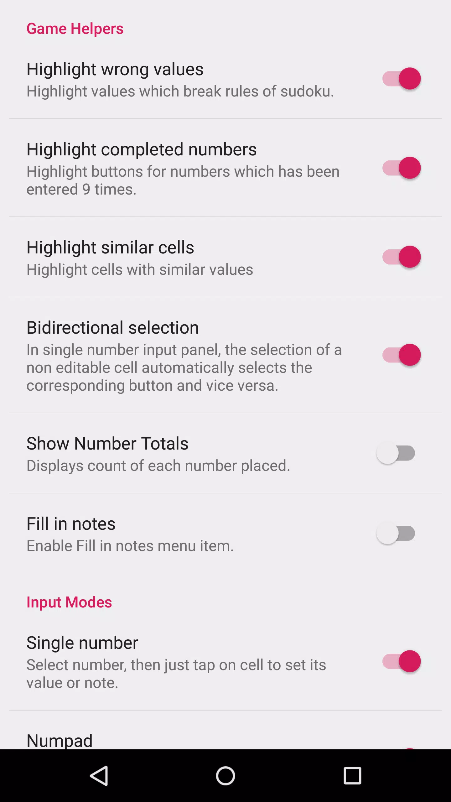 Sudoku+ Screenshots