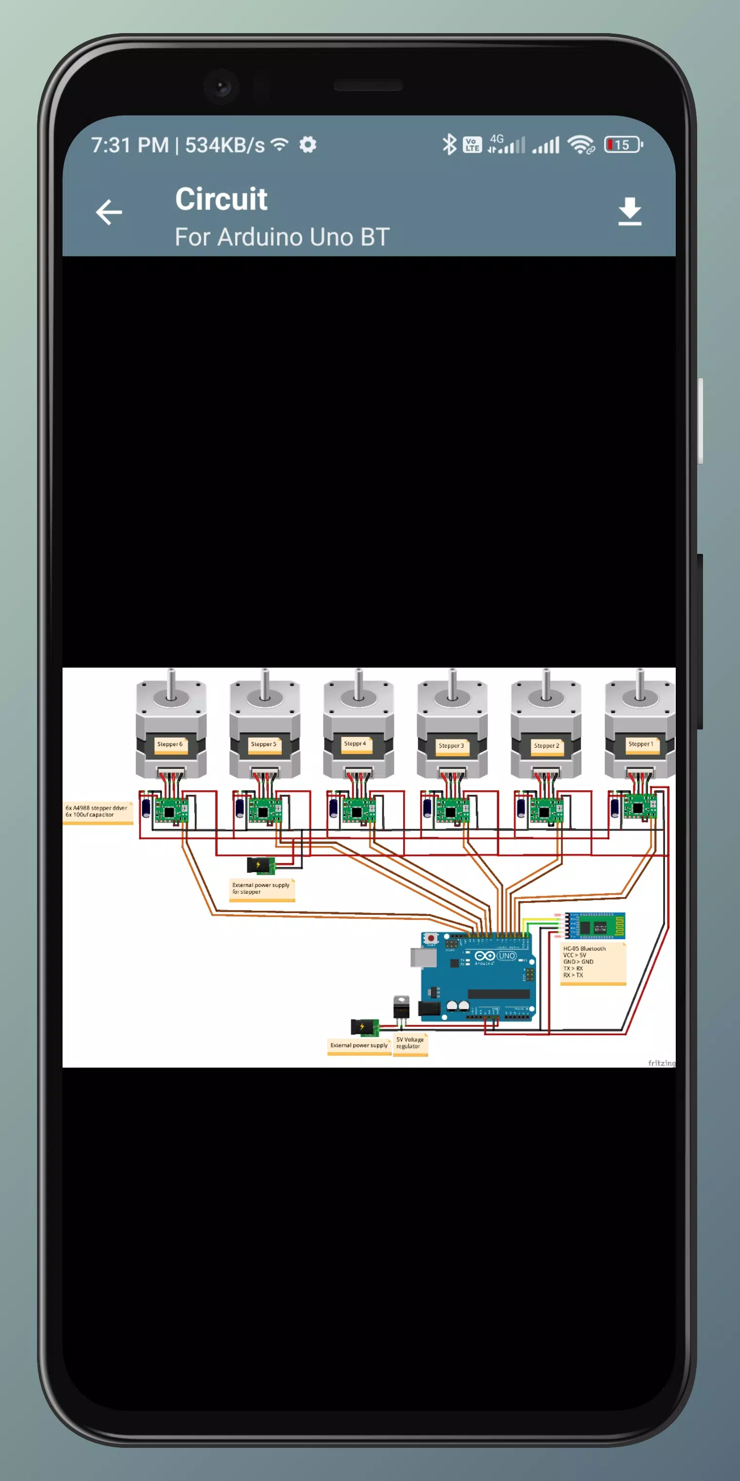 Arduino Stepper controls Screenshots