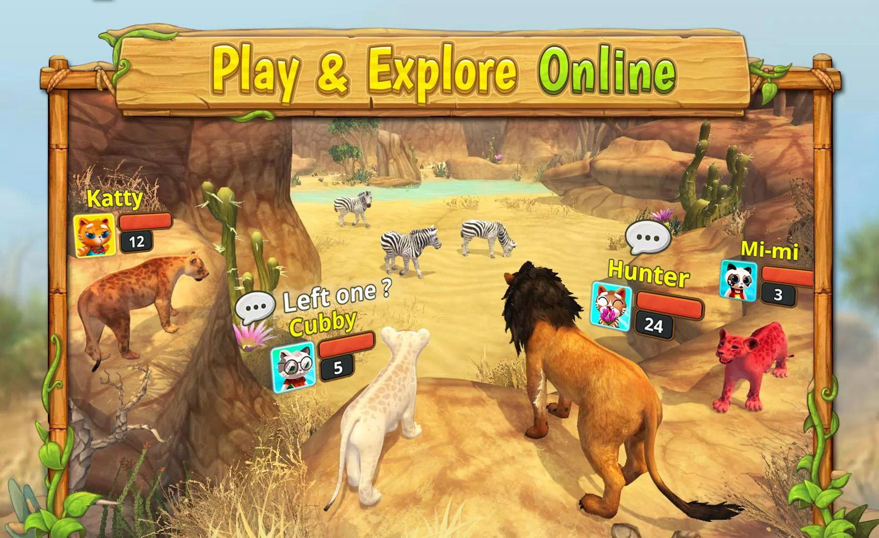 Lion Family Sim Online Screenshots