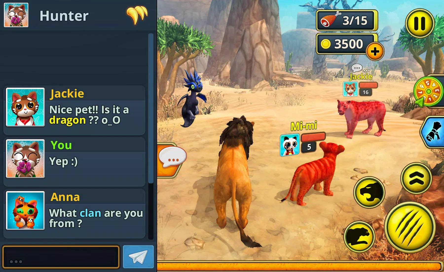 Lion Family Sim Online Screenshots