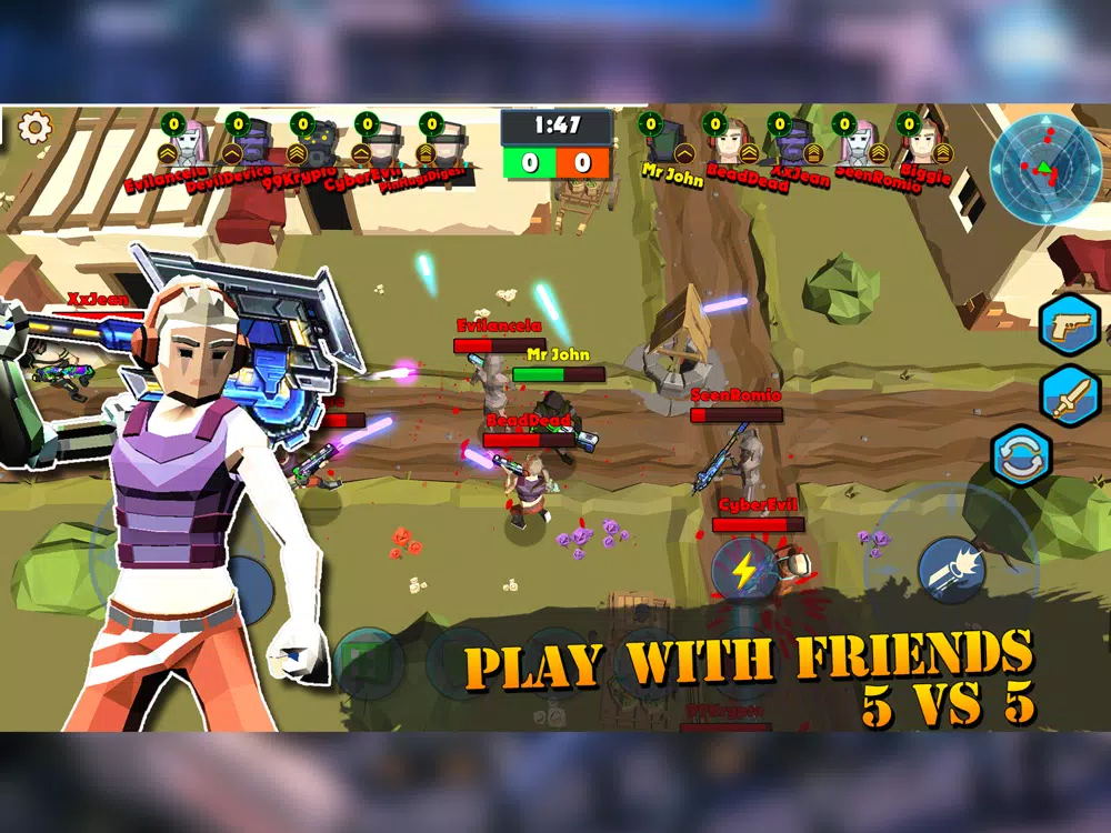 Captures d'écran de HEROES CLASH - PVP AND ZOMBIE iPad 