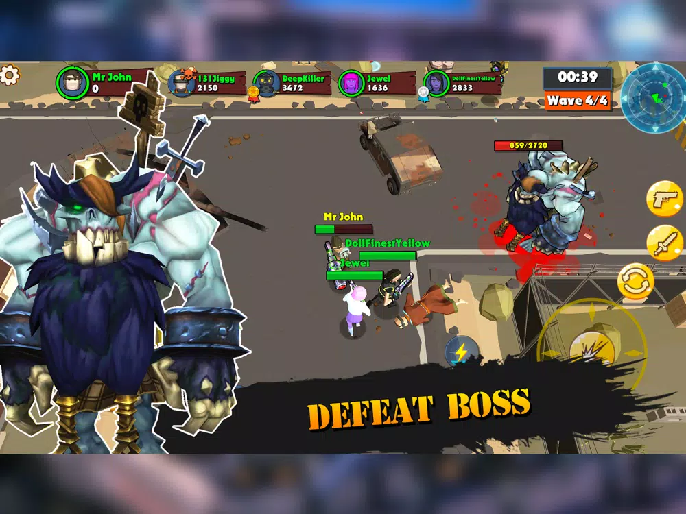 Captures d'écran de HEROES CLASH - PVP AND ZOMBIE iPad 