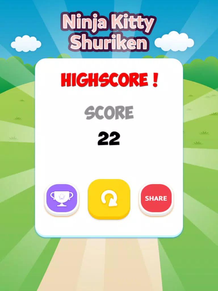 Ninja Kitty Shuriken iPad  स्क्रीनशॉट