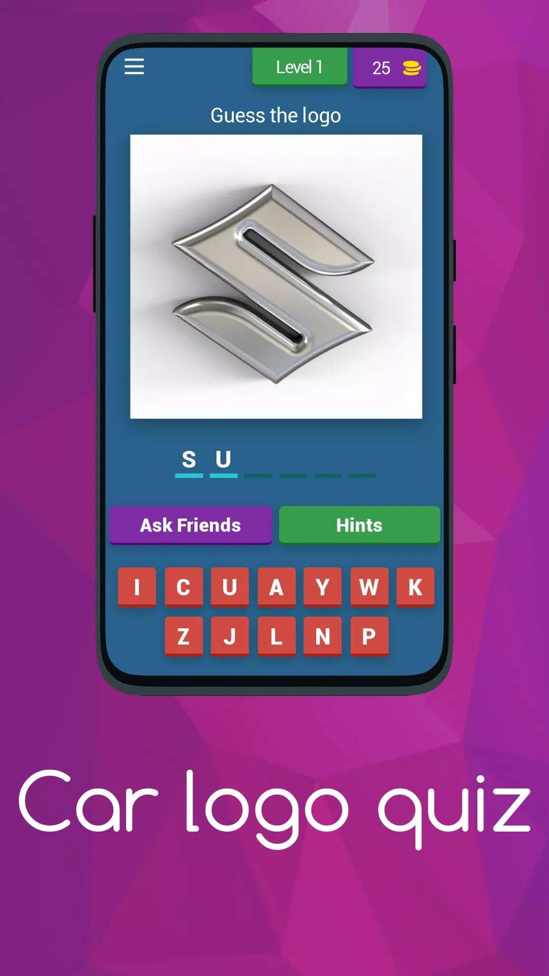 Car logo quiz Screenshots