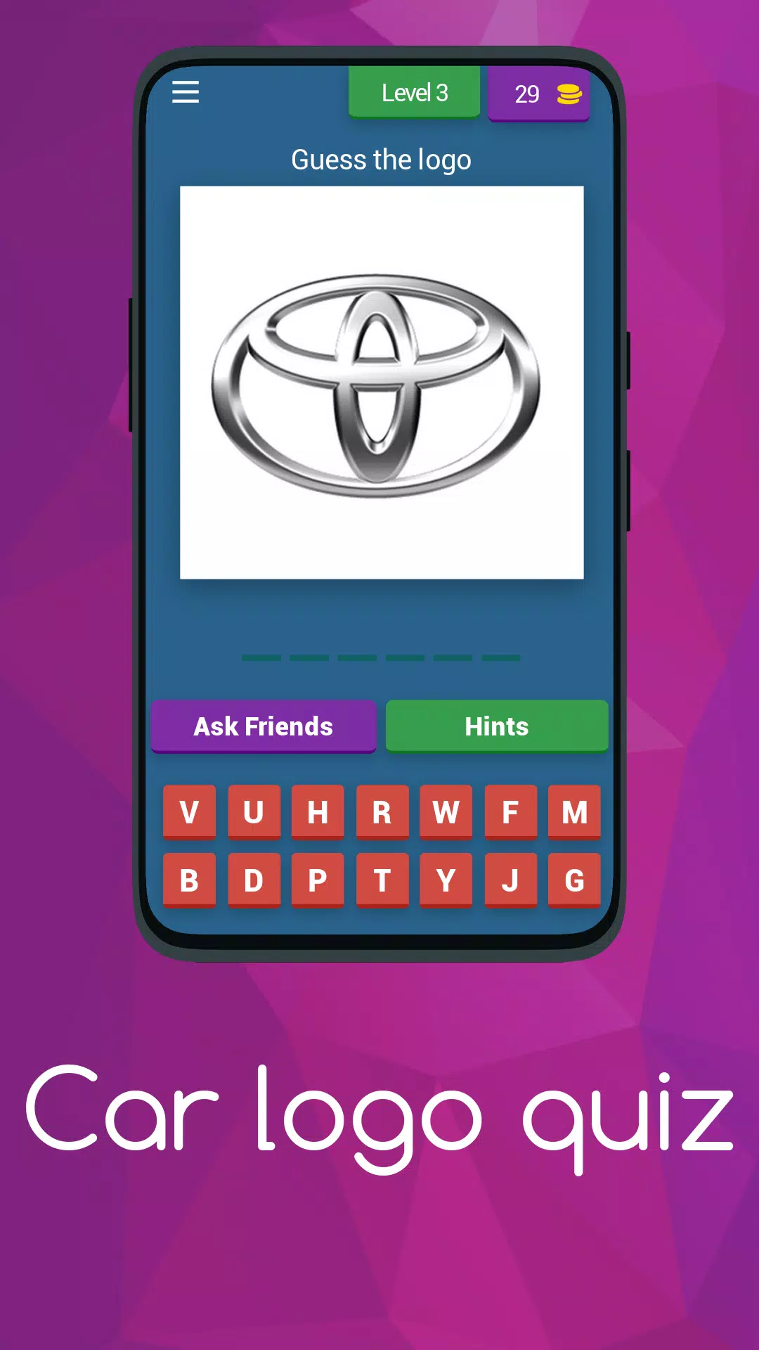 Car logo quiz Screenshots