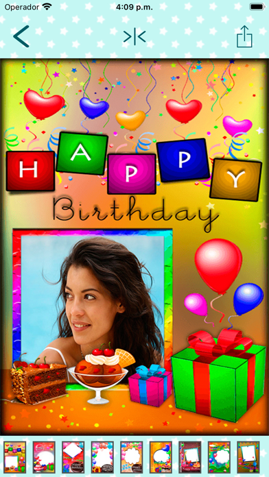 Happy birthday frames cards . Screenshots