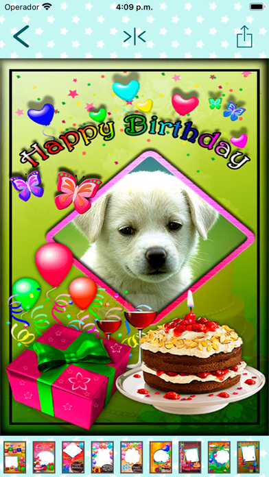 Happy birthday frames cards . Screenshots