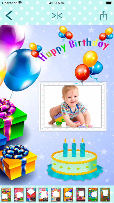 Happy birthday frames cards . Screenshots