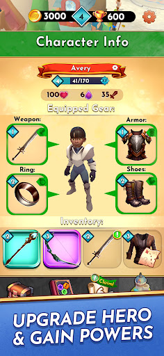 Tangkapan skrin Heroes of Nymira: RPG Games