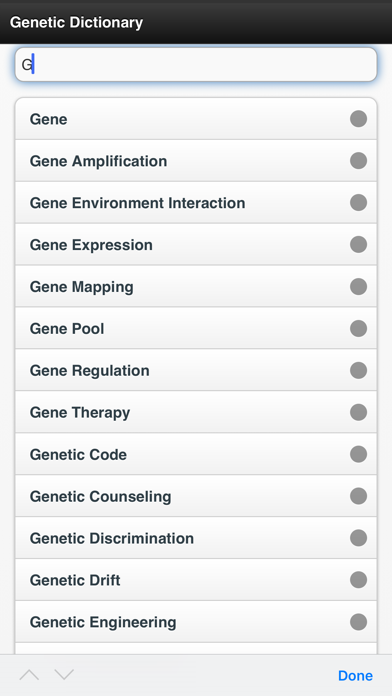 Genetics Dictionary Offline Free Screenshots