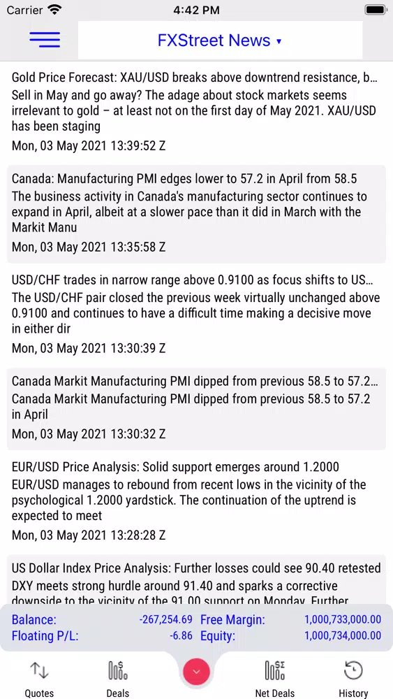 AlgoTradeup Screenshots