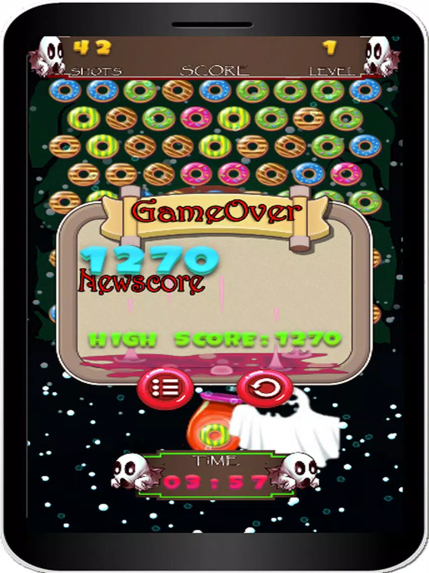 Ghost Donut Shooter - Puzzle Bubble Deluxe iPad Screenshots