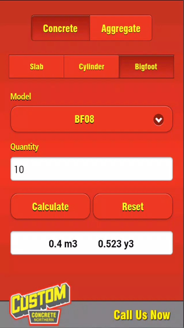 Custom Concrete Calculator V2 Screenshots
