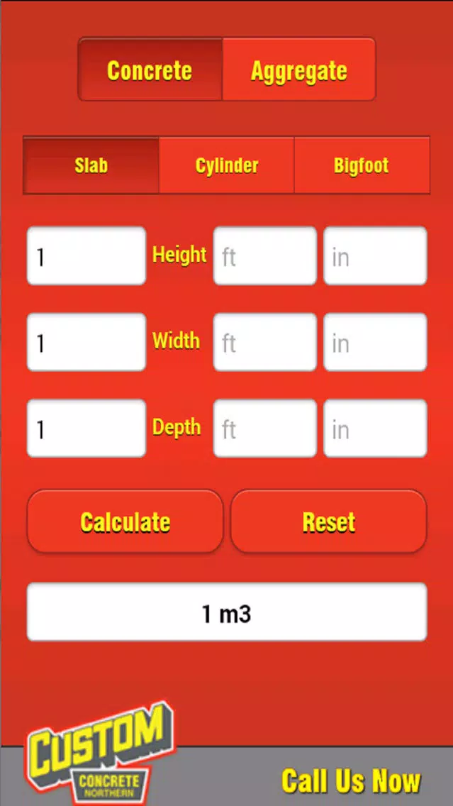Custom Concrete Calculator V2 Screenshots