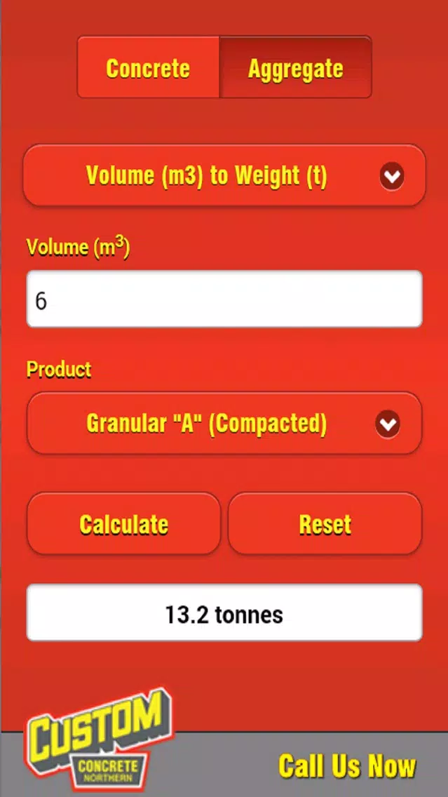 Custom Concrete Calculator V2 Screenshots