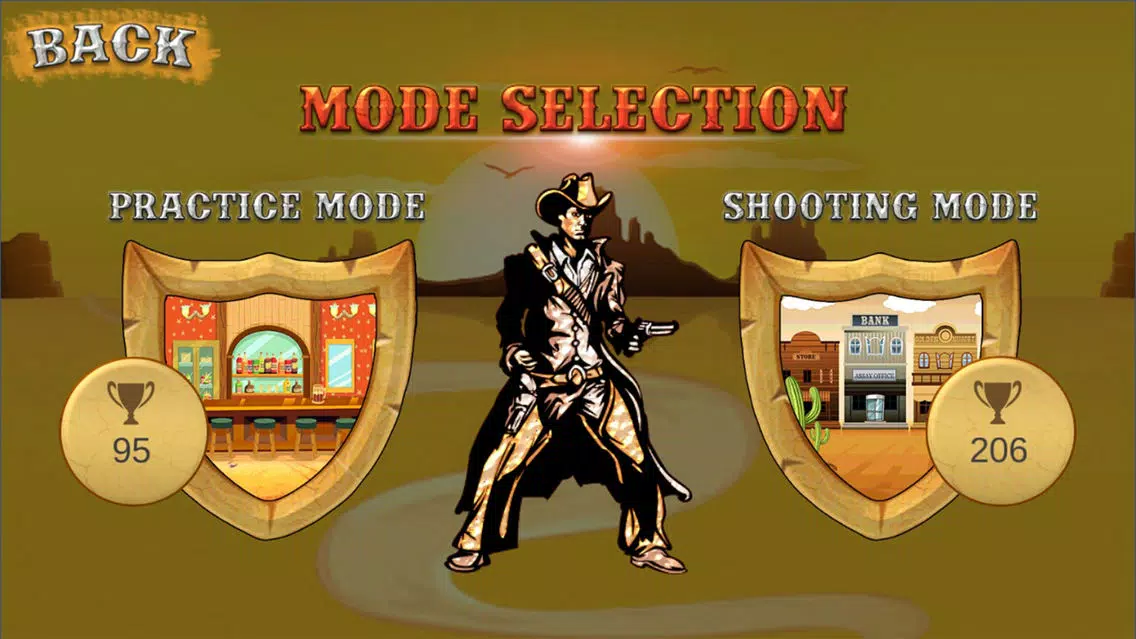 Cowboy Shooting 2D Western Gang - Hunt the Outlaws Stationed in the Far Western Town应用截图