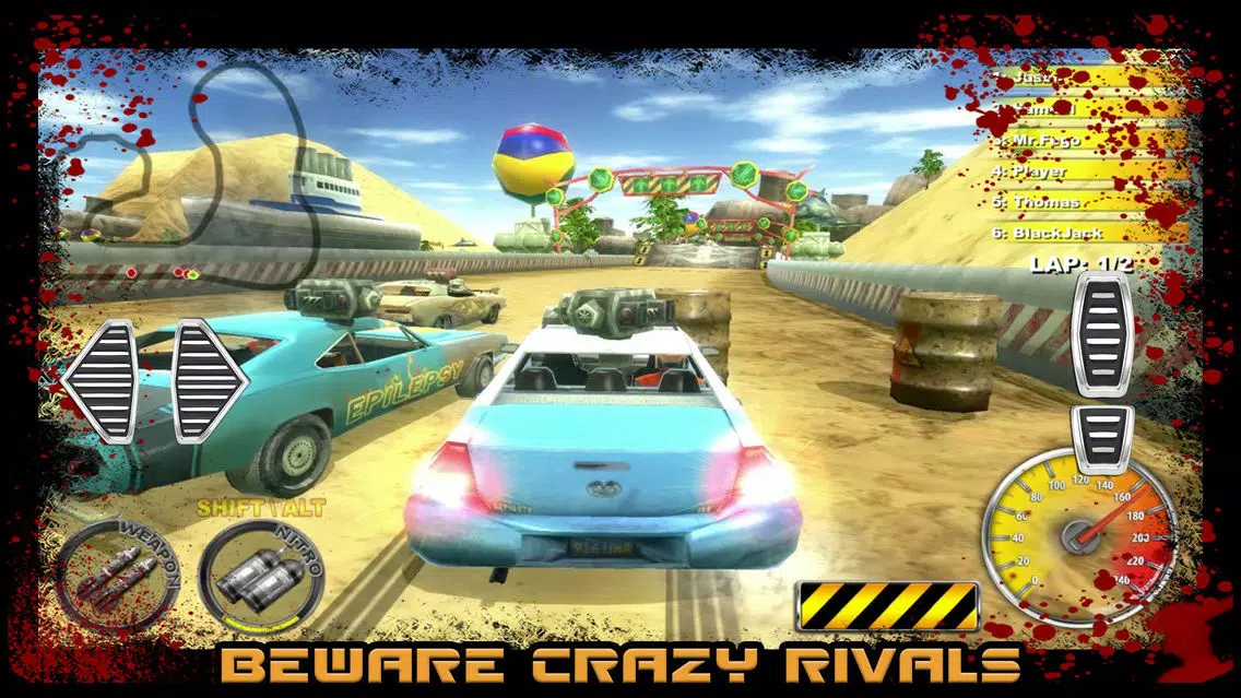 Captures d'écran de Lethal Death Race