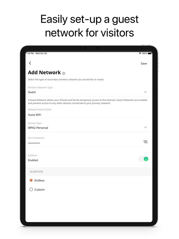 Arrowhead Superior Wifi iPad Screenshots